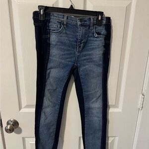 Current/Elliott Two-Tone Blue Skinny Jeans